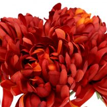 Artikel Chrysantenboeket vermiljoen rood 28cm 6 st