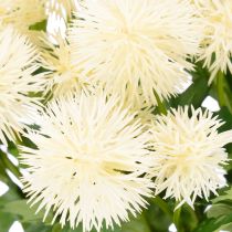 Artikel Kunstmatige chrysanten, crèmewitte bos, decoratieve tak, groot 56 cm, 4 stuks