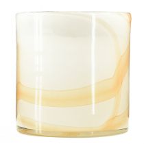 Artikel Citronella kaars geurkaars in wit glas Ø12cm H12,5cm
