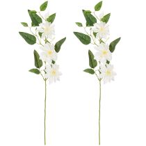 Artikel Kunstmatige clematistak met bloesem voor een elegante en onderhoudsvriendelijke decoratie, 81 cm, 2 stuks