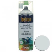 Artikel Belton vrije verf op waterbasis grijs hoogglans spray lichtgrijs 400ml