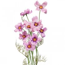 Cosmea sieradenmand paars kunstbloemen zomer 51cm 3st