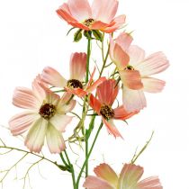 Cosmea sieradenmand Perzik kunstbloemen zomerbloemen 61cm
