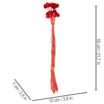 Artikel Gedroogde Craspedia-bloemen, geverfd, met lange stelen, 55 cm, 20 stuks