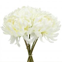 Artikel Decoratief chrysantenboeket wit 28cm 6 st