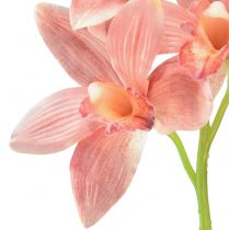Artikel Cymbidium orchidee kunst 5 bloemen perzik 65cm