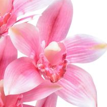 Artikel Cymbidium orchidee kunst 5 bloemen roze 65cm