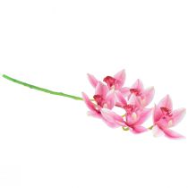 Artikel Cymbidium orchidee kunst 5 bloemen roze 65cm