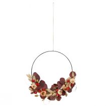 Artikel DIY Box Ring Gedroogde Bloemenkrans Strobloemen Ø30cm - Boho Decoratieve Ring - Ontwerp Je Eigen