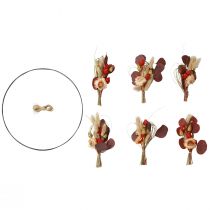 Artikel DIY Box Ring Gedroogde Bloemenkrans Strobloemen Ø30cm - Boho Decoratieve Ring - Ontwerp Je Eigen