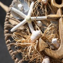Artikel Maritieme wanddecoratie DIY doos decoratieve ringankerschelpen Ø38cm