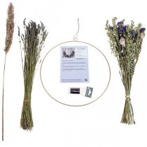 DIY Box Droogbloemen Lus gedroogde weidebloemen Ø35cm