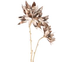 Artikel Kunstmatige dahlia, met lange steel en twee bloemen, 75 cm