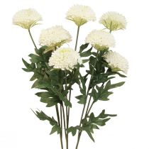 Artikel Dahlia sierbloemen kunstbloemen witte bloesem L64cm 3 st
