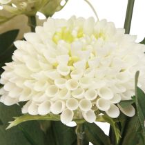 Artikel Dahlia sierbloemen kunstbloemen witte bloesem L64cm 3 st