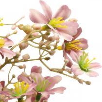 Artikel Siertak met bloemen kunstroze Daphne tak 110cm 3st