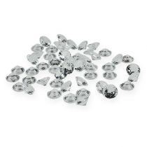 Decoratieve diamanten 12mm naturel 170 st