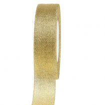 Artikel Decoratief lint goud 25mm 22,5m