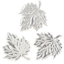 Artikel Decoratieve zijden bladeren 5cm zilver 60 st