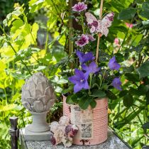 Artikel Decoratieve bloem voor het ophangen van pioenrozen nostalgische metalen lentedecoratie 4st