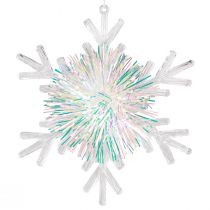 Artikel Decoratieve ijskristallen sneeuwvlok om op te hangen Ø15cm 3st