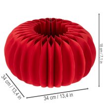 Artikel Honingraat papieren pompoen decoratiepapier 34 cm 2 stuks