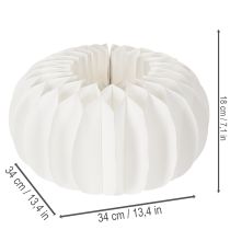 Artikel Papieren decoratieve bal, moderne pompoenversiering, honingraatpapier, 34 cm, 2 stuks