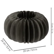 Artikel Honingraat papieren pompoen decoratie ring 24cm 4 stuks