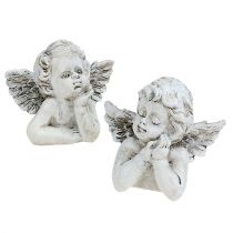 Decoratieve engel H7.5cm 6st