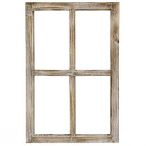 Artikel Decoratief raamkozijn houten decoratie rustiek bruin 40×60cm