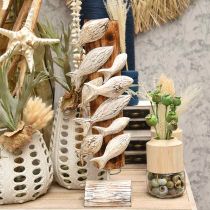 Decoratieve vissen staande houten school vissen Maritieme decoratie 59cm