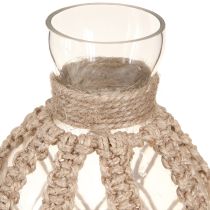 Artikel Decoratieve flesglazen macramé flesvaas Ø10cm H27cm