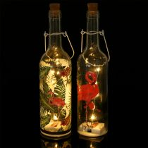 Artikel Decoratieve fles LED flamingo 37,5cm warm wit 2st