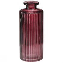 Artikel Decoratieve flesjes glas retro mini vazen Berry H13cm 6 st