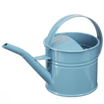 Artikel Decoratieve gieter bloempot blauw metaal 28x13x17cm 1,25l