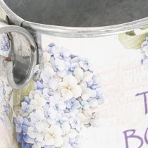 Artikel Decoratieve gieter met hortensiamotief, metaal, vintage stijl, 30x11x14,5 cm