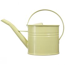 Artikel Decoratieve metalen gieter, groen/geel, klein, 28x13x17 cm, 1,25 liter, vintage look, balkondecoratie