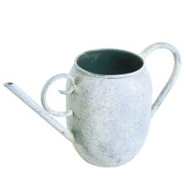 Artikel Decoratieve gieter metaal in witblauw 32cmx11cmx18cm