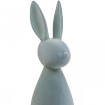 Artikel Deco Bunny Deco Easter Bunny Flocked Grijs-Groen H69cm