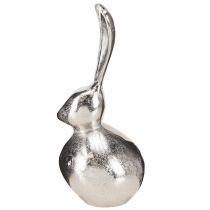 Artikel Decoratief Konijn Metaal Pasen in Zilver Rond Ø12cm H25cm