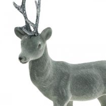 Artikel Decoratief hertenbeeldje, decoratief rendier, antraciet, H28cm
