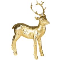 Artikel Decoratief staand hert rendierfiguur goud 10,5×4,5×16cm 2 stuks