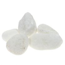 Siersteentjes in net wit 1cm - 2,5cm 1kg