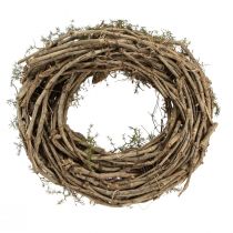 Artikel Natuurlijke decoratieve krans met twijgjes en cederappels, houten krans, deurkrans, wanddecoratie, tafeldecoratie, landhuis/boho stijl, Ø40cm