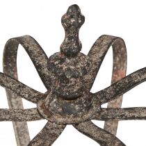 Artikel Decoratieve kroon antiek look metaal decoratie roest Ø19,5cm H22cm