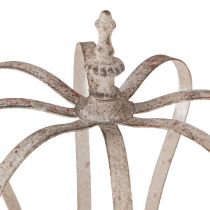 Artikel Decoratieve kroon Vintage metalen kroon grijs roest Ø19cm H22cm