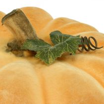 Decoratieve pompoen gevlokt lichtoranje herfstdecoratie Ø30cm