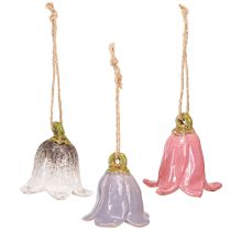 Artikel Decoratieve lelietje-van-dalen voor het ophangen van keramische bloemen 7cm 3 st