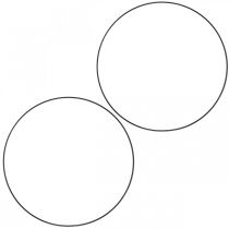 Artikel Decoratieve metalen ring decoratieve ring Scandi ring zwart Ø25,5cm 6 st