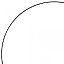 Artikel Decoratieve metalen ring decoratieve ring Scandi ring zwart Ø20,5cm 6 stuks